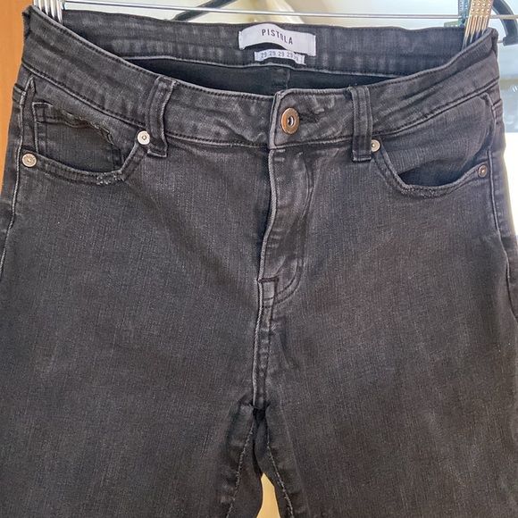Pistola black denim stretch skinny jeans 29 x 26 inseam jeggings jean leggings - Picture 2 of 13